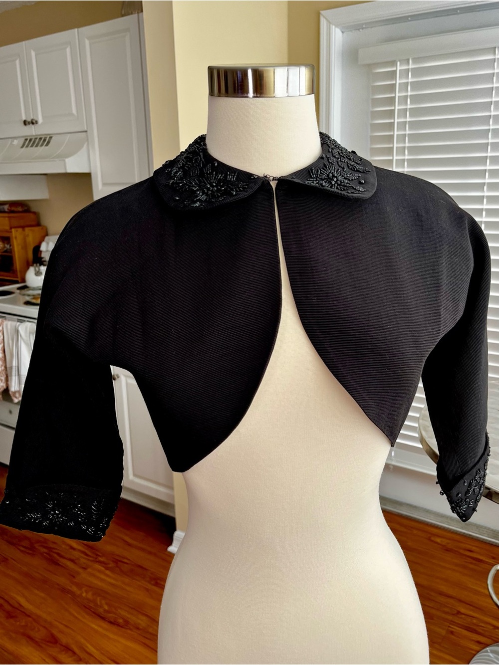 EUC- Trashy Diva Ribbed and Beaded Bolero